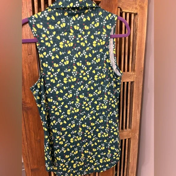 Bad Birdie Ladies Golf Sleeveless Polo - Picture 2 of 4